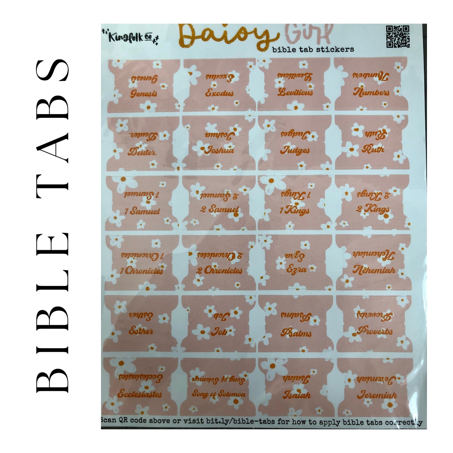 Stylish and creative design Bible tabs for personalizing your journaling Bible.