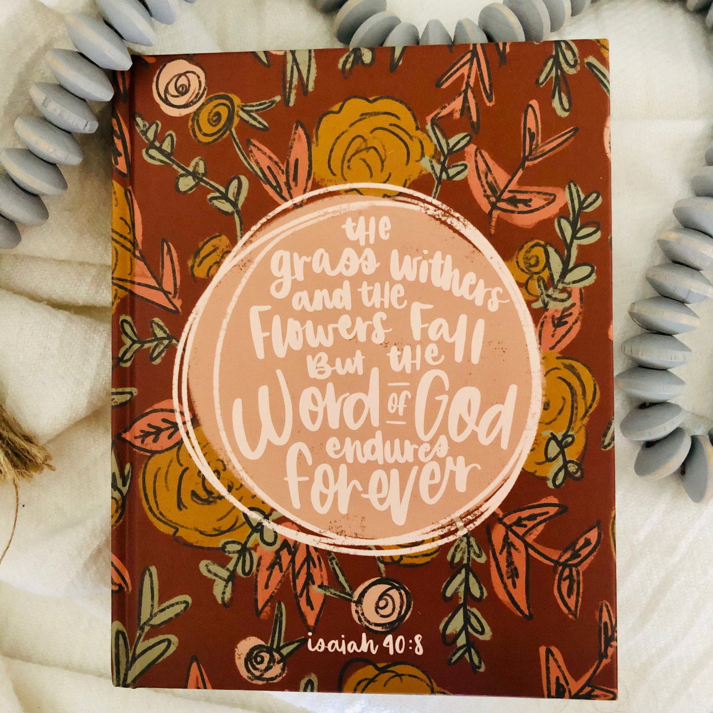 Vibrant Fall Floral Cover on KJV Journaling Bible