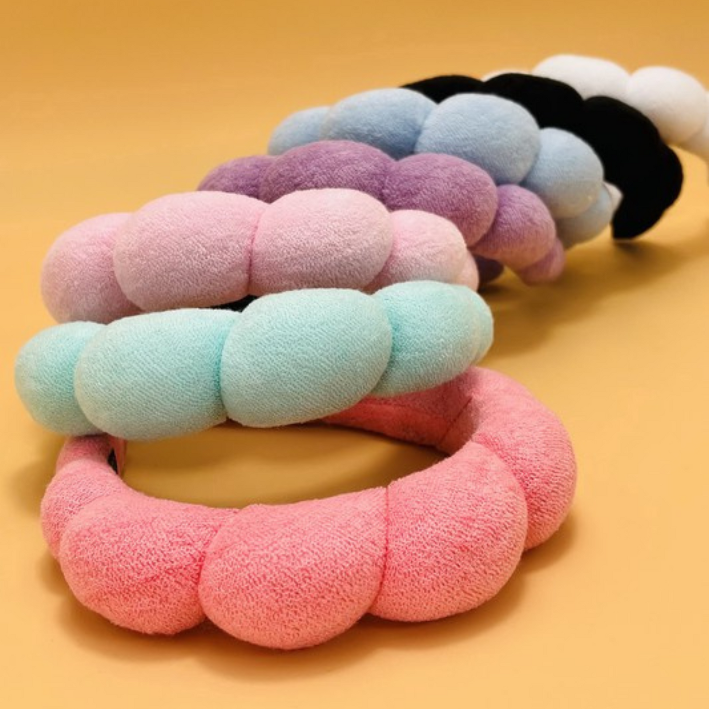 Spa Sponge Terry Towel Scalloped Headband