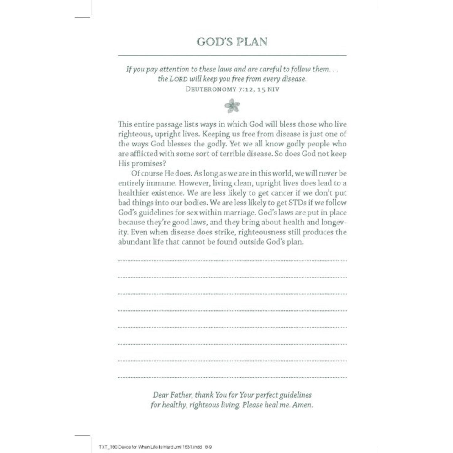 Embrace the journey with praise - 180 Devotions Journal