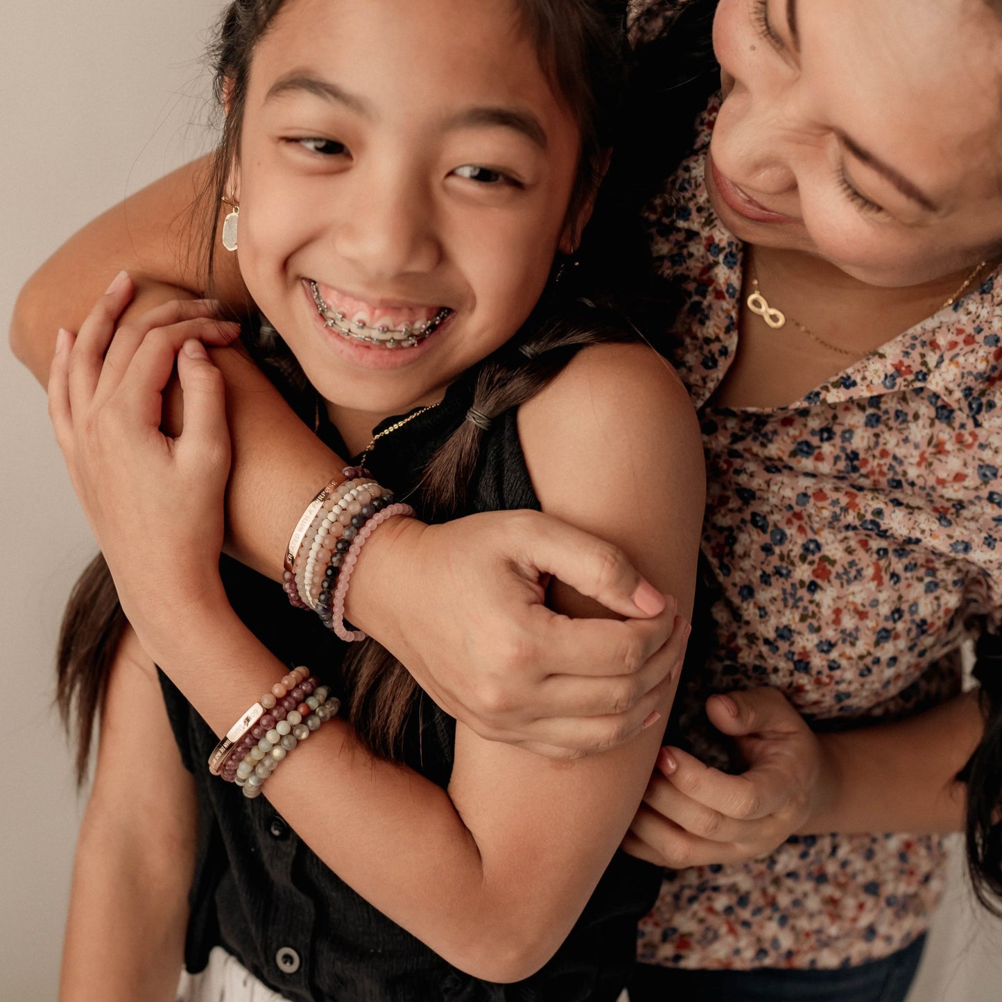 Faith-inspired Gemstone Bead Bracelet with Powerful Message