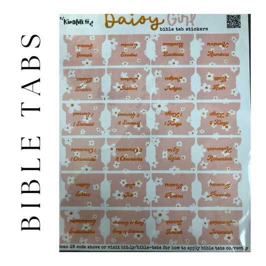 Stylish and creative design Bible tabs for personalizing your journaling Bible.