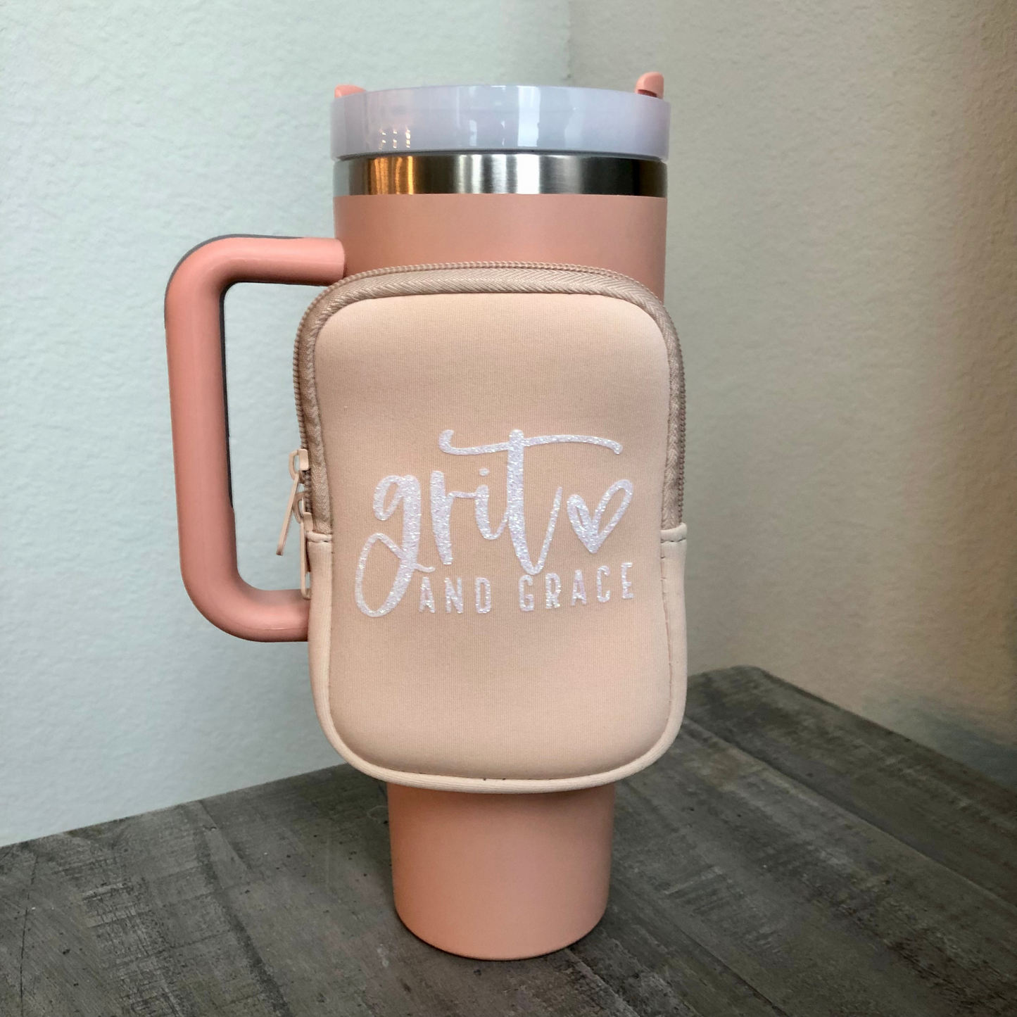Tumbler Pouch - "Grit and Grace"