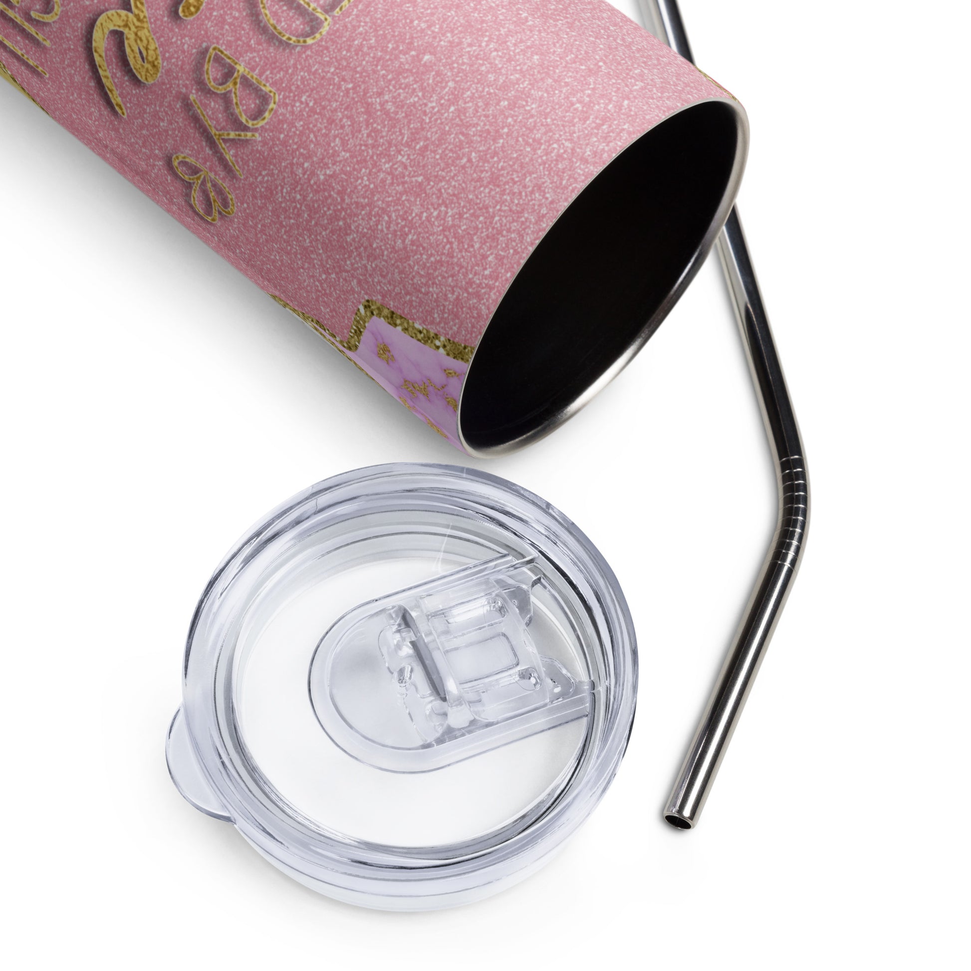 Symbolic stainless steel tumbler with a profound spiritual reminder