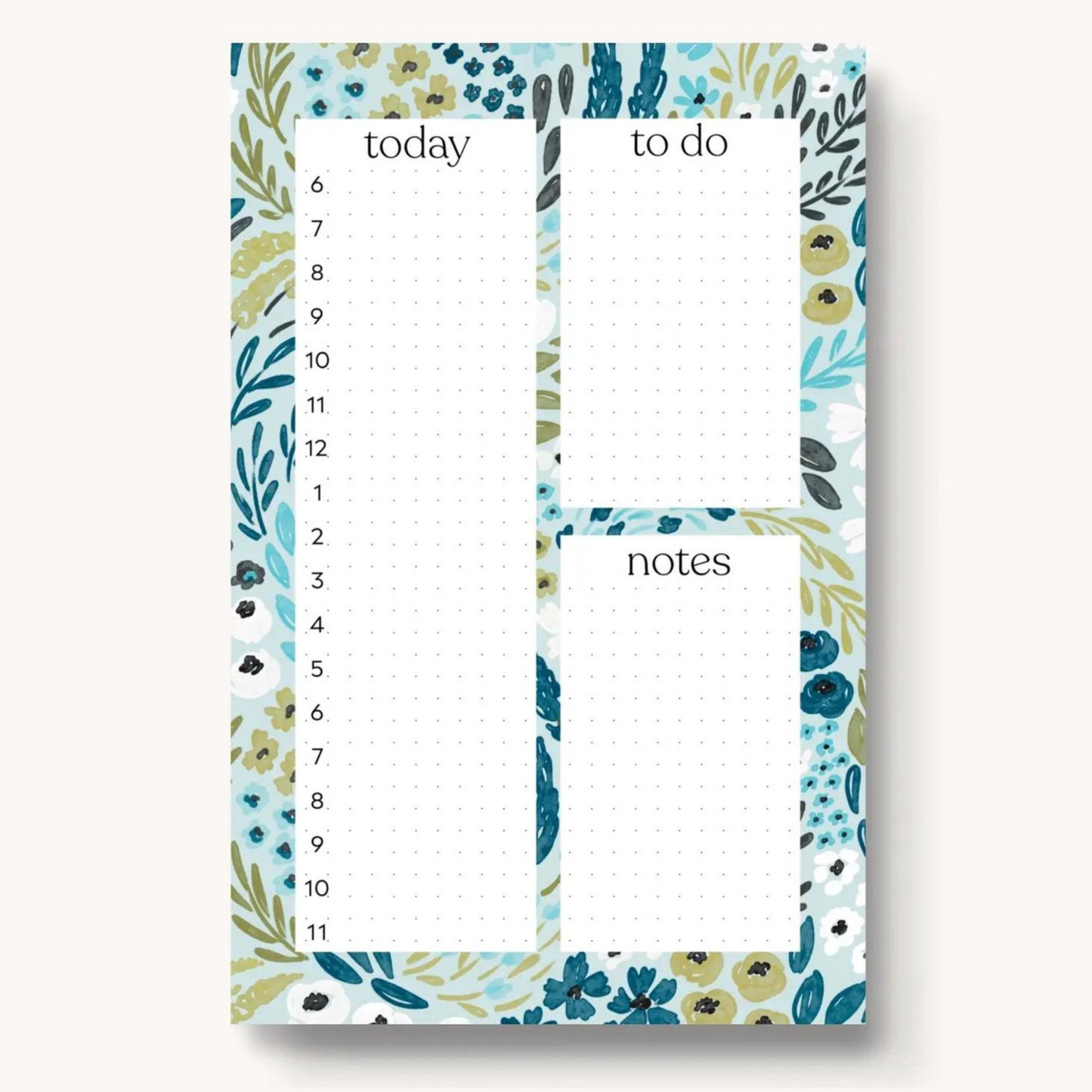 Get organized in style with this cute daily planner note pad, complete with fun graphics and ample writing space.