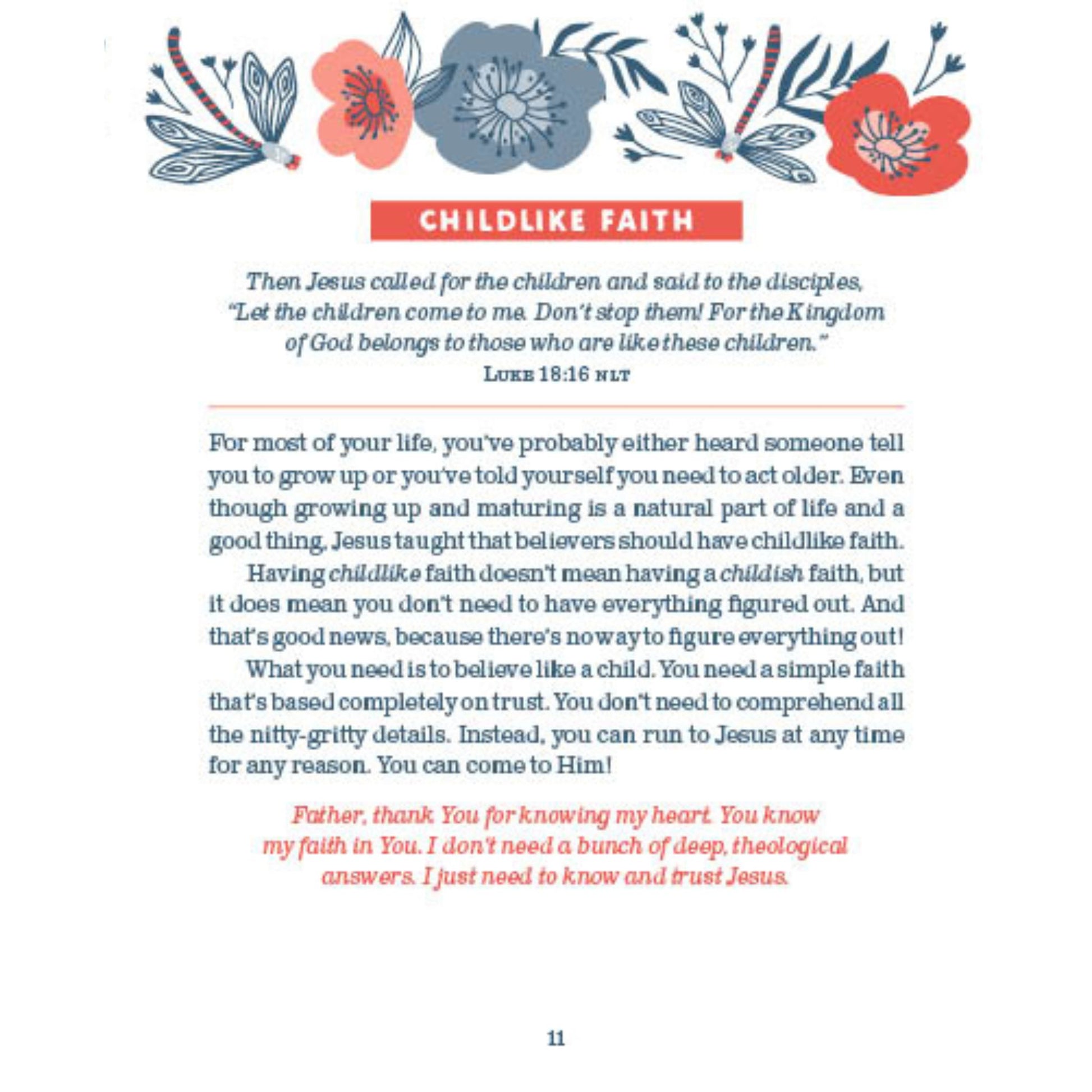 Encouraging readings and prayers