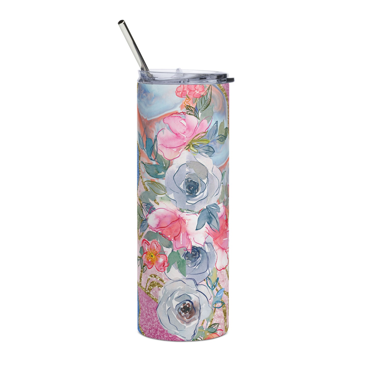This 20 oz tumbler showcases an empowering back design, complementing the theme of prayer and reduced worry.