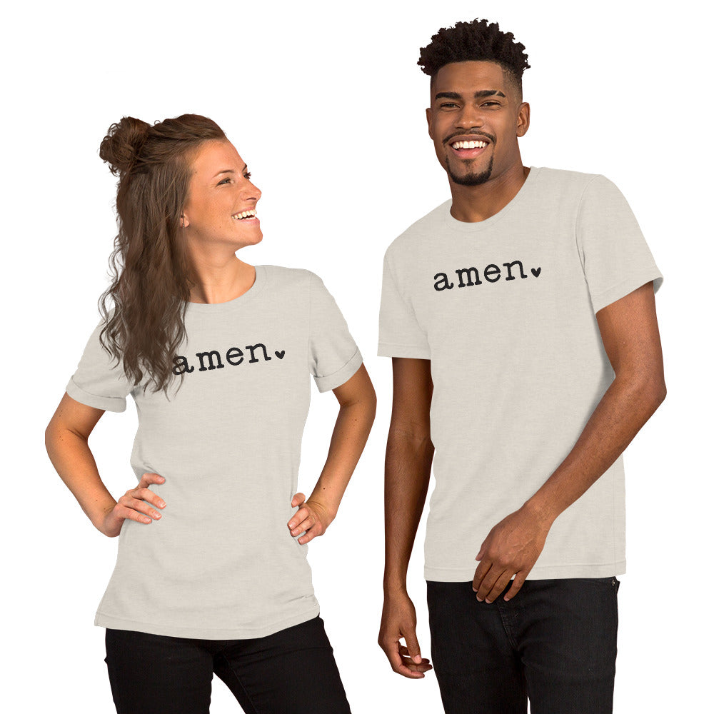 Wear Your Trust in God Boldly with the Inspirational "Amen" T-shirt