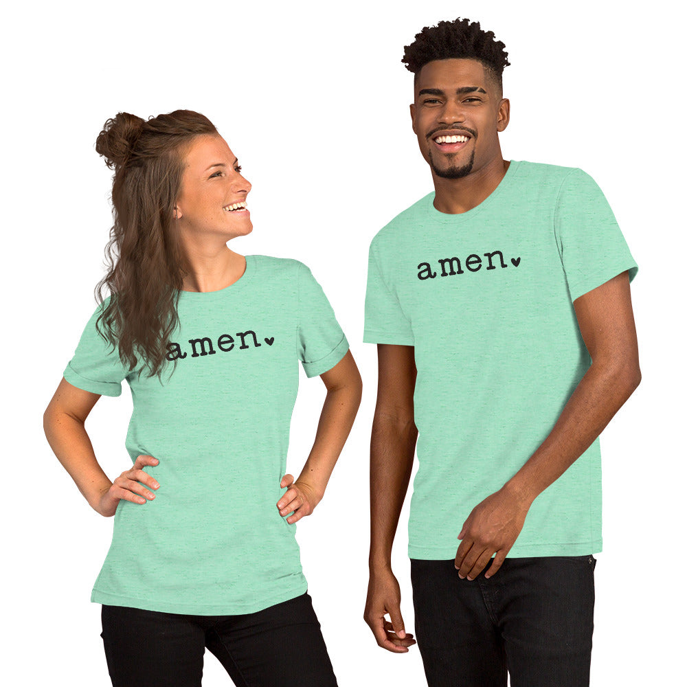 "Amen" Lightweight Cotton Tee: A Stylish Reminder of Hope and Faith
