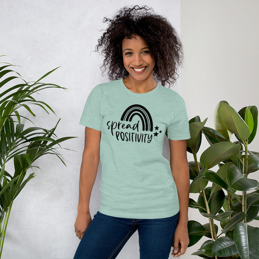 Radiate Positivity with the "Spread Positivity" T-shirt - Make Every Encounter Count