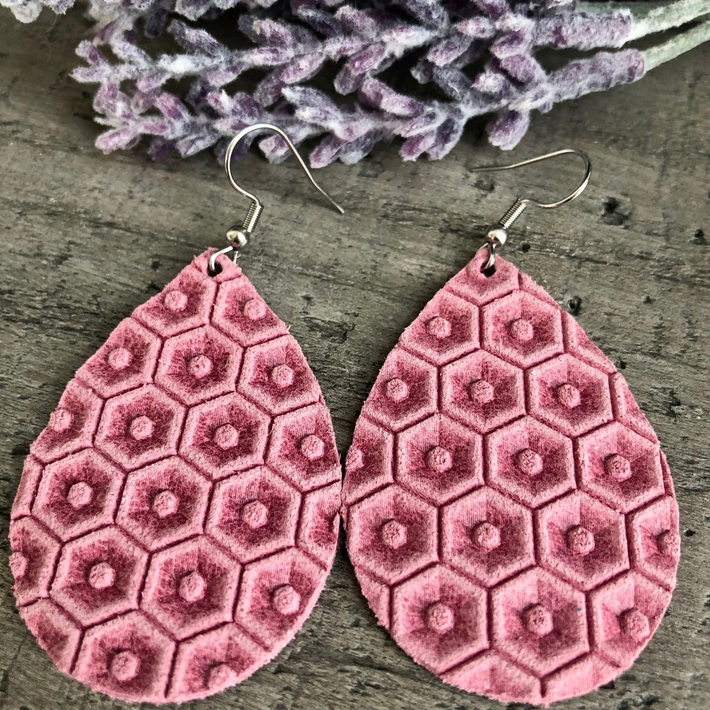 The Blush Honeycomb Earrings