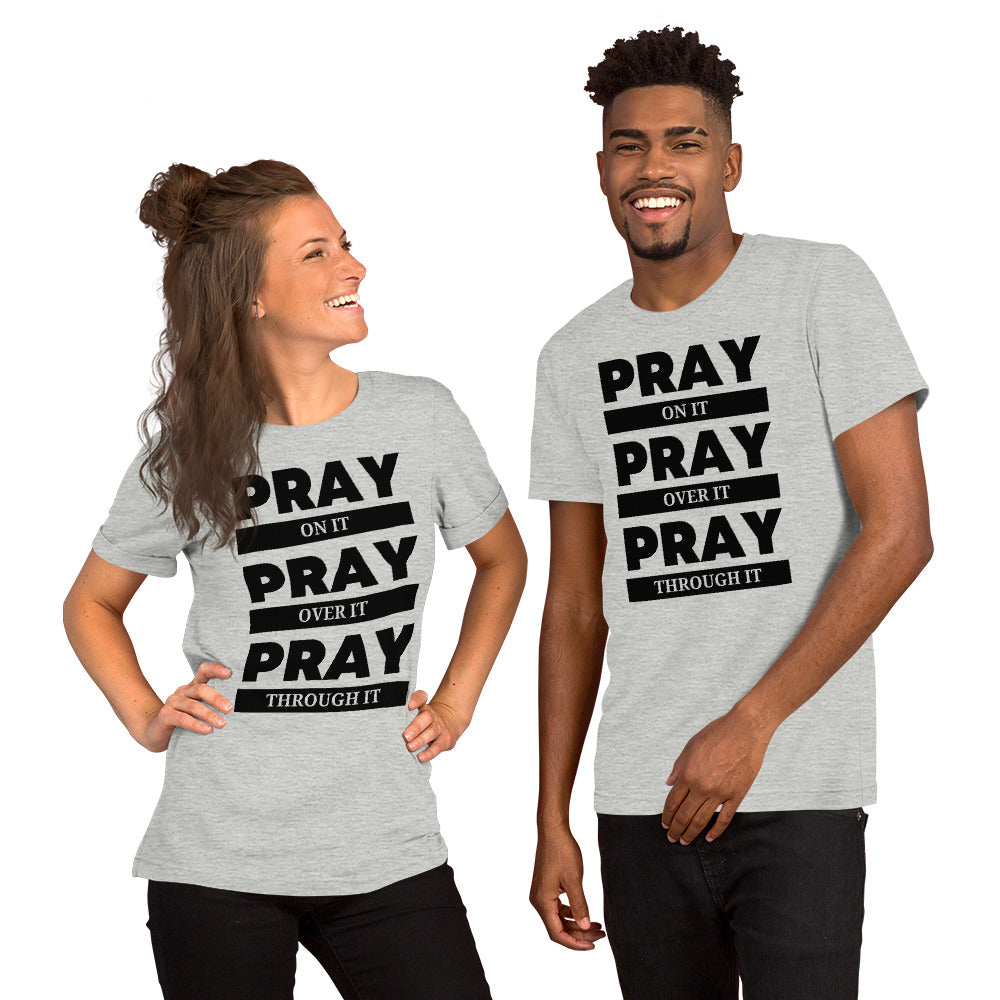 Inspiring Bella Canvas t-shirt reminding us of the power of prayer